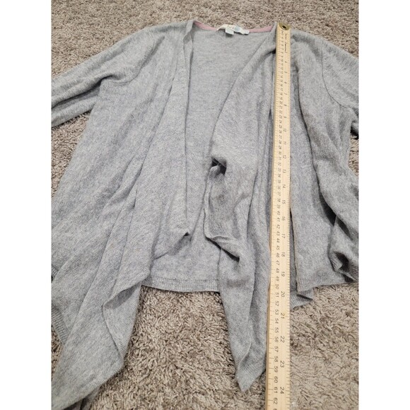 Boden Womens Size 10 Open Cardigan Gray Waterfall Wool Cashmere Blend - Picture 3 of 6